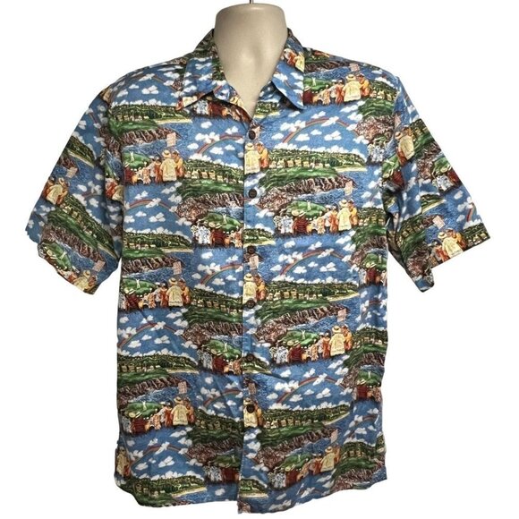 Reyn Spooner Guy Buffet Mens Vintage Hawaiian Button Up Shirt Medium Hawaii USA - Picture 1 of 7